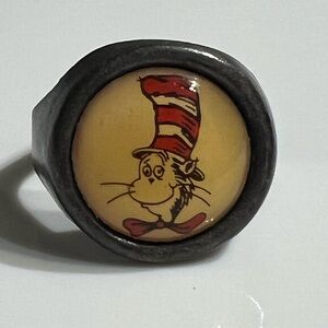 Vintage 1960s Dr. Seuss Cat in the Hat Ring adjustable band